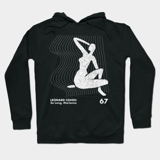 Leonard Cohen / Minimalist Artwork Design Hoodie by saudade